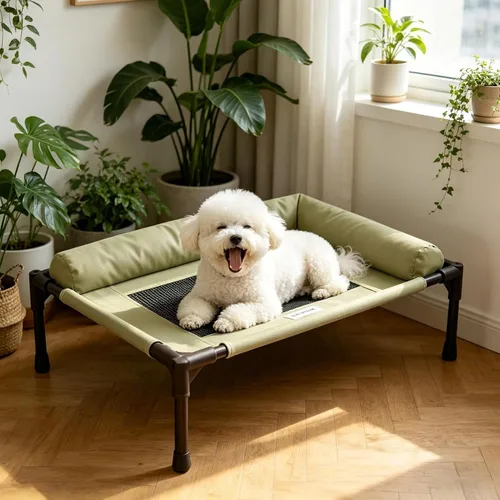 Miniatura 3 de Elevated Cat Bed Washable Breathable Hammock,Lifted Dog Bed Pet Cot - for Puppy Small Medium Breed Home Apartment Living Room Balcony Outdoor