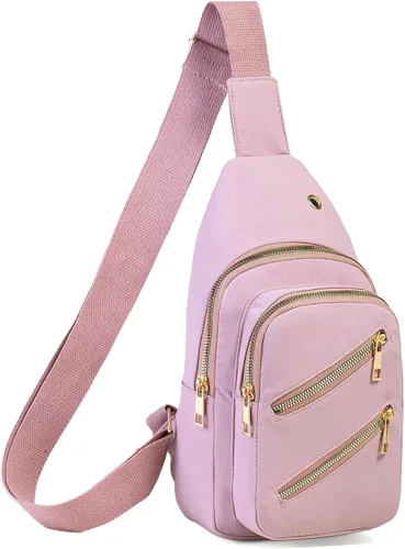 Miniatura 22 de Banelu Mochila Pequeño Bolso Bandolera para Mujeres de Moda, Bolso Pequeño de Cadera de Cruz Mochila de Senderismo de Viaje