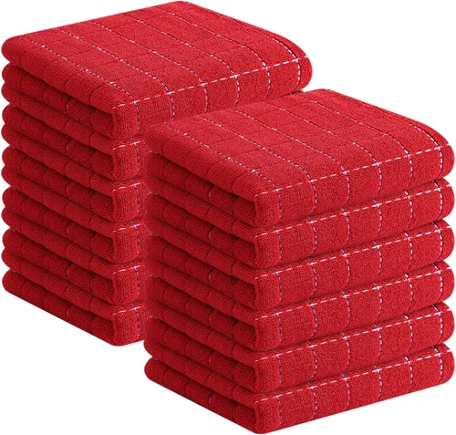 Miniatura 166 de Homaxy Paños de cocina 100% algodón de felpa, toallas de cocina ultra suaves y absorbentes para la cocina, adecuadas para secar y lavar platos