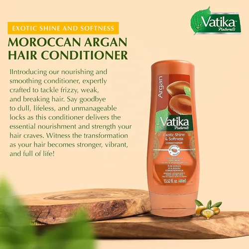 Miniatura 3 de Vatika Naturals Acondicionador hidratante - Acondicionador hidratante para cabello seco, dañado y encrespado - Nutrición profunda con ingredientes