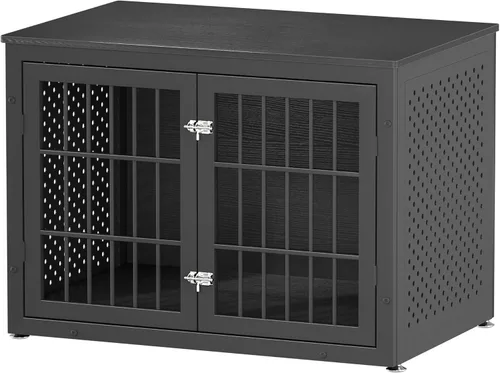 Miniatura 14 de rehomerance Jaula para Perros de Servicio Pesado de 26 Pulgadas para Perros Pequeños, Perrera de Metal para Perros con Alta Ansiedad, Jaula