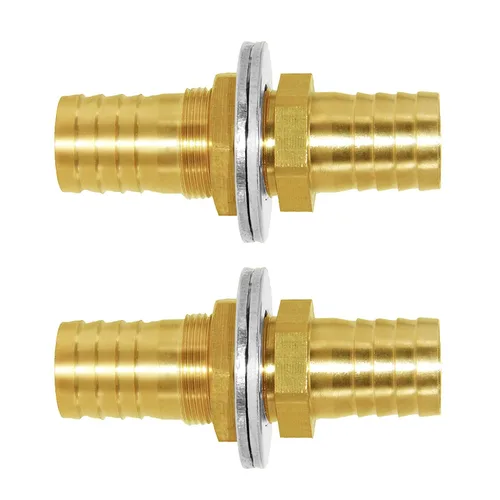 Miniatura 14 de Joywayus - Válvula de unión de combustible de 1 pulgada con estrías para manguera, acoplador de cabezal de paso, válvula de intersección y división