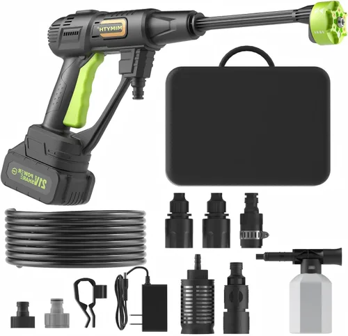Lavadora portátil inalámbrica, lavadora de mano, lavadora a pilas para automóvil, hogar, patio, jardín, ligera, lavadora con olla de espuma,