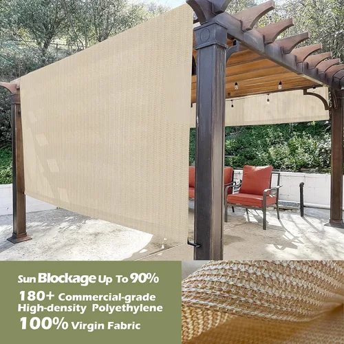 Miniatura 2 de Cubierta de sombra para pérgola – Toldo de repuesto para pérgola con paño de sombra transpirable para pérgola de 10 x 10 y 12 x 10 pies
