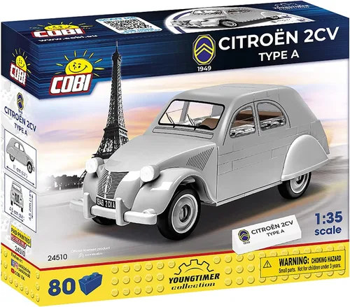 Miniatura 2 de COBI Youngtimer Collection Citroen 2CV - Juego de construcción de vehículos, 80 piezas