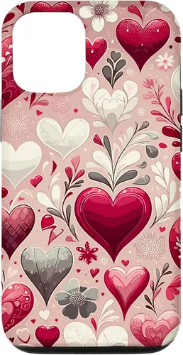 Miniatura 27 de Funda romántica para iPhone 11 Pro Max con corazones encantadores para el día de San Valentín