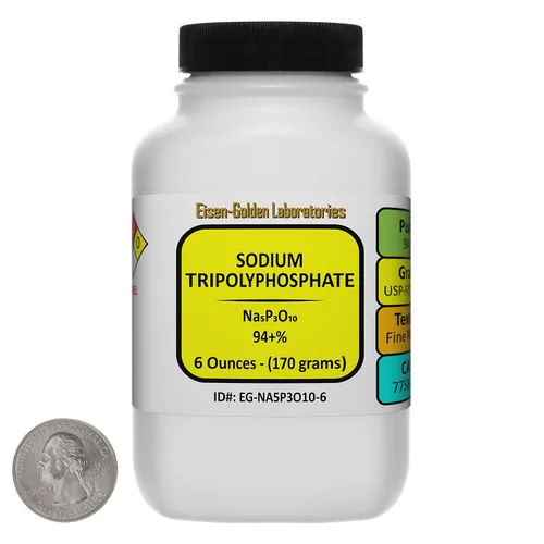 Miniatura 7 de Tripolifosfato de sodio [Na5P3O10] 94+% USP-FCC polvo de grado alimenticio 12 onzas en dos botellas