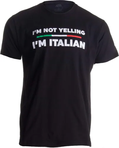 Camiseta con texto en inglés I'm Not Yelling, I'm Italian Joke Italia Loud Family Humor