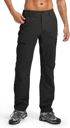 Miniatura 2 de Wespornow Hiking Travel Pants for Men Lightweight Water-Resistant Quick Dry Outdoor Pants for Fishing Camping