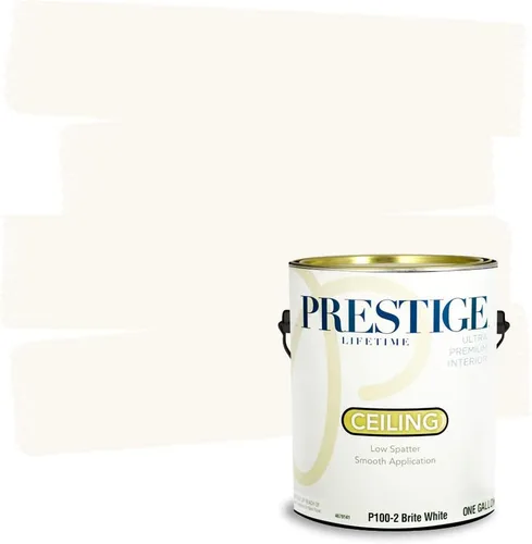 Miniatura 4 de PRESTIGE Paints - Pintura interior e imprimación en uno, 1 galón, satinado, blanco