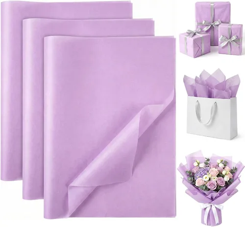 Miniatura 8 de Koogel 120 hojas de papel de seda marrón a granel, 14 x 20 pulgadas, papel kraft para envolver regalos, manualidades DIY, decoración navideña