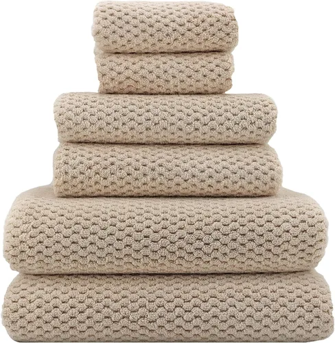 Miniatura 22 de YTYC Toallas, toallas de baño extra grandes de 29 x 59 pulgadas para baño, toallas de ducha súper suaves de secado rápido, peso ligero, microfibra