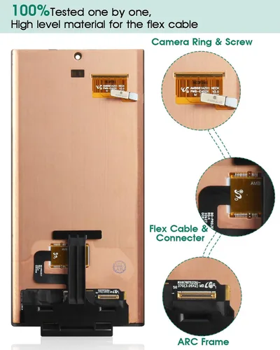Miniatura 3 de OLED - Pantalla de repuesto para Galaxy S22 Ultra 5G para Galaxy S22 Ultra 5G, pantalla LCD para Samsung SM-S908 SM-S908B, kit de reparación