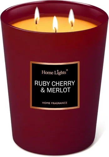 Miniatura 8 de HomeLights - Velas perfumadas, tarro grande de aromaterapia, cera de soja natural, regalo de 130 horas de combustión, galleta casera