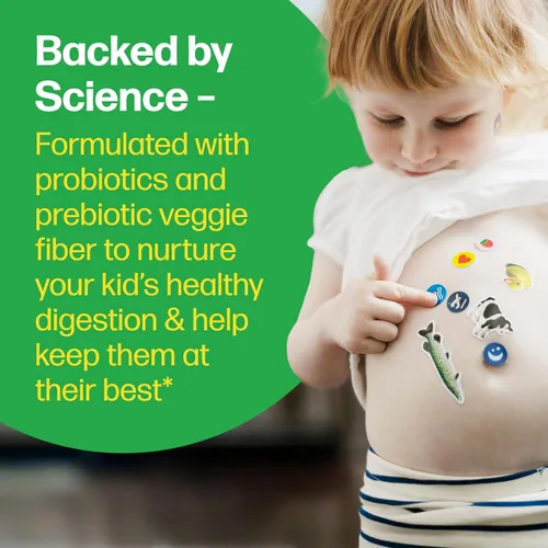 Miniatura 4 de Culturelle Probiótico diario para niños + Gomitas de fibra vegetal (para mayores de 3 años) - 60 unidades - Salud digestiva y apoyo inmunológico