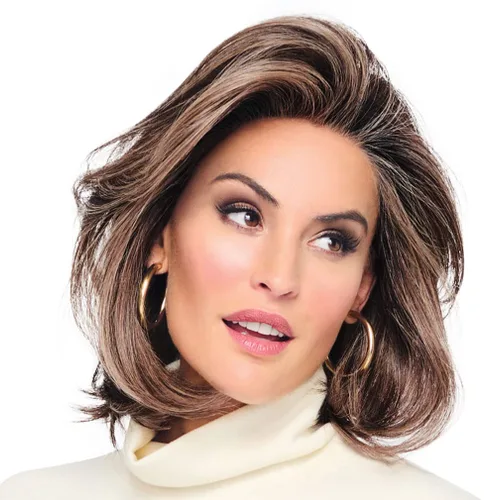 Miniatura 27 de Raquel Welch Flying Solo - Peluca de página para niño, 100% atada a mano por ropa de pelo, gorra pequeña promedio, RL4/10SS Iced Java Java helado