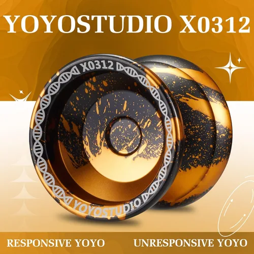 Miniatura 6 de YOYOSTUDIO Yoyo Profesional Sensible Yoyo X0312 para Niños Principiantes, Yoyo de Doble Propósito para Girar con los Dedos para Adultos con Kit