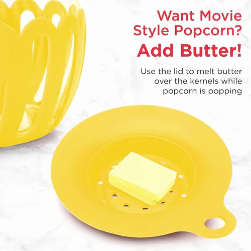 Miniatura 5 de Envase para hacer palomitas de maíz en el microondas Ecolution Original MicroPop Amarillo