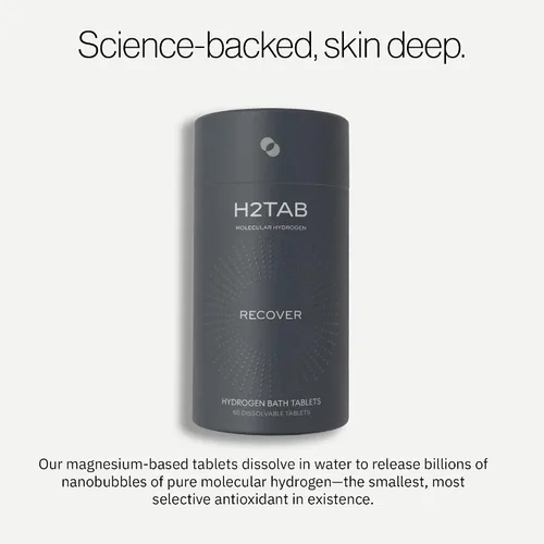 Miniatura 3 de Paquete completo de bienestar: tabletas de hidrógeno molecular H2TAB (frambuesa + sin sabor) y tabletas de baño de hidrógeno - Soporte antioxidante