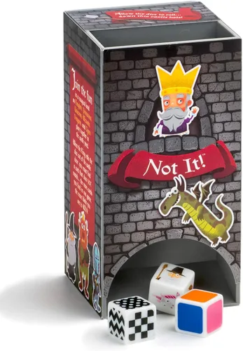 Miniatura 4 de Not It! Castle Land - Juego de dados y cartas de ritmo rápido para niños y familias Juego de emparejamiento con temática de caballeros, dragones