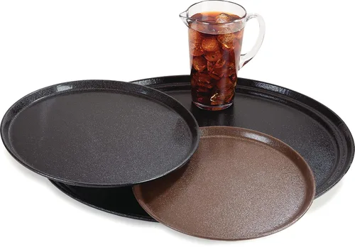 Miniatura 8 de Carlisle FoodService Products 2500GR2076 Griptite 2 - Bandeja ovalada para servir, 24 x 19 pulgadas, marrón (paquete de 6)