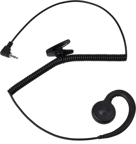 Miniatura 5 de TWAYRDIO Auricular de 0.098 in solo escucha con gancho suave en forma de C, pieza de auricular para Harris Radio XL200 Micrófono de solapa HYT
