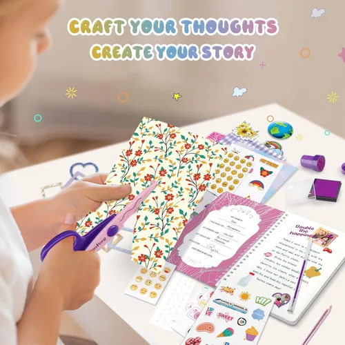 Miniatura 4 de PERRYHOME Juego de diario DIY de 2 paquetes para niñas - Juego de diario de más de 200 piezas para niñas preadolescentes y adolescentes, kits