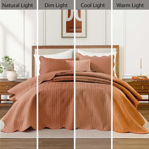 Miniatura 315 de MOONLIGHT20015 Juego de colchas individuales (68" x 86") – Paquete a granel de 10 al por mayor para hoteles, dormitorios de invitados y Airbnbs