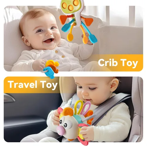 Miniatura 5 de iPlay, iLearn Juguete para bebé de 6 a 12 meses, juguete sensorial para la dentición infantil, juego de actividades de aprendizaje Montessori, juego