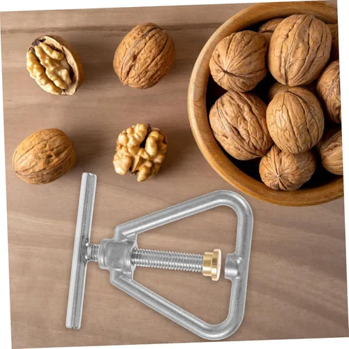 Miniatura 5 de Nut Cracker - Herramienta de cascanueces de acero inoxidable para nuez, avellana, almendras, nueces de nuez y nueces, nueces de nuez