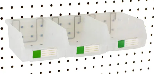 Miniatura 35 de Papeleras de Pegboard – tamaños 3.5", 5", o 7" Negro