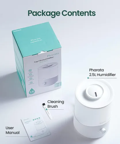 Miniatura 8 de Humidificadores Pharata para Recámara Habitación Grande, Humidificador de Niebla Fría de 2.5L con Difusor de Aceite Esencial, Humidificador