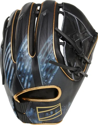 Miniatura 4 de Rawlings Guante de béisbol REV1X Negro/dorado 2 piezas de tela sólida