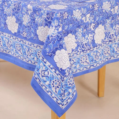 Miniatura 63 de Funda de mesa impresa a mano con diseño exquisito, tela de algodón premium, perfecta para comedor y decoración, mantel de mesa