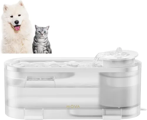 MOVA WF10 Pro - Fuente de agua para mascotas, fuente de agua para gatos con bomba silenciosa y 3 modos de flujo de agua, dispensador de agua para