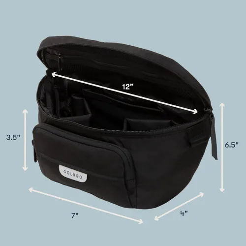 Miniatura 7 de Colugo Organizador de cochecito On-The-Go con cremallera, organizador con soporte para tazas, accesorios de cochecito para padres especialmente