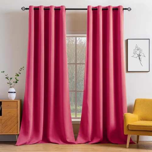 Miniatura 116 de MIULEE Cortinas opacas para dormitorio o sala de estar, juego de 2 paneles de cortina para ventana con aislamiento térmico y bloqueo de luz