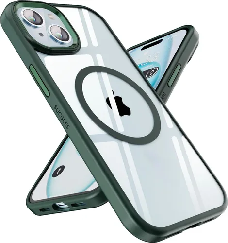 Miniatura 37 de SUCGLES Funda para iPhone 13 Pro Max con MagSafe, imán ultra fuerte N56, protección contra caídas de 12 pies, antiamarilleo, funda magnética