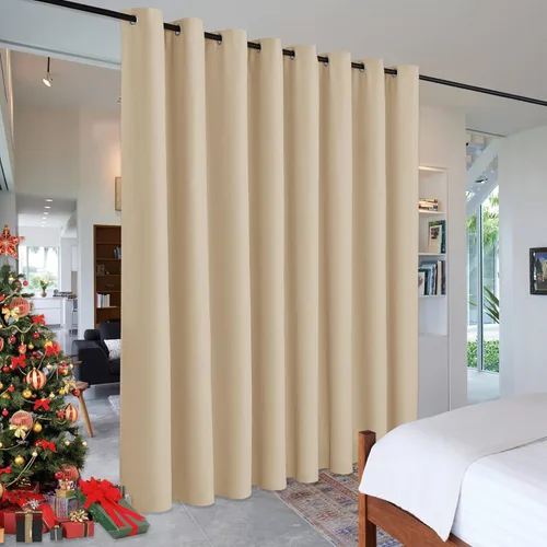 Miniatura 25 de RYB HOME - Cortinas extra largas con bloqueo de luz, persianas opacas insonorizadas para privacidad para cine en casa, oficina, fondo de patio, sala