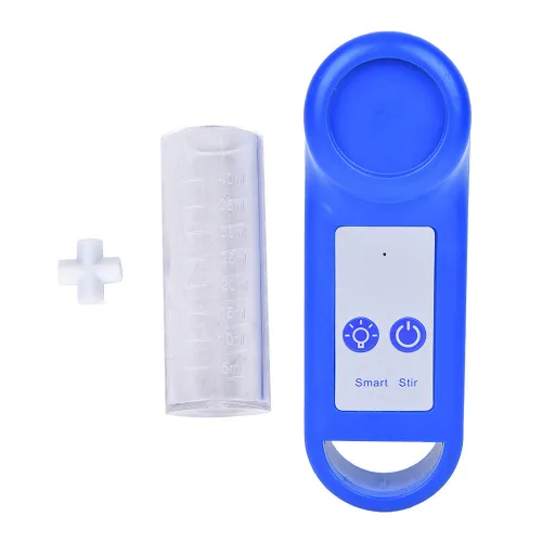 MS40 Agitador magnético portátil, agitador magnético para prueba de agua de mar, agitador compacto con batería con barra de agitación cruzada,
