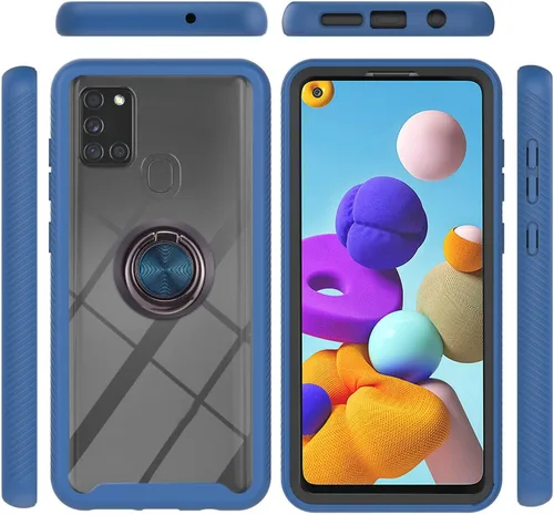 Miniatura 37 de Funda compatible con Xiaomi Poco M5s 4G, compatible con Redmi Note 10 4G / Note 10S 4G / Note 11 SE (India), funda para teléfono 3 en 1, color azul
