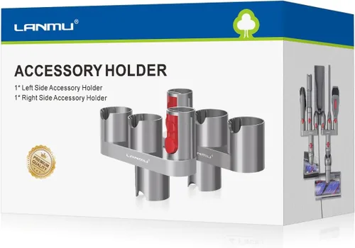 LANMU Soporte para accesorios compatible con Dyson V15 V11 V10 V8 V7 Outsize Gen5 aspiradora inalámbrica, estación de acoplamiento sin taladro,