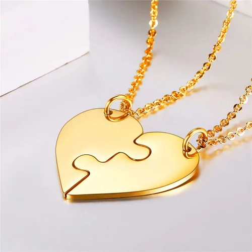 Miniatura 3 de U7 BFF Collar para 23456 Muchachos, Mujeres, Acero Inoxidable, Personalizado, Familia, Hermandad, Amistad, Personalizado, Nombre del Mejor Amigo