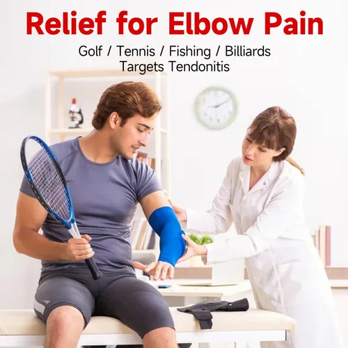 Miniatura 5 de FitBeast Barra de terapia flexible, barra de terapia de codo de tenista, ideal para aliviar el dolor de tendinitis y mejorar la fuerza de agarre