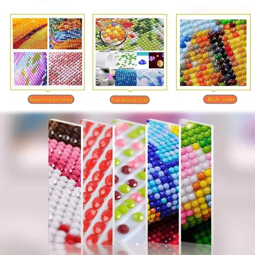 Miniatura 3 de EWJRNSF Paquete de 6 kits de pintura de diamantes 5D para adultos principiantes, juegos de arte de diamantes, pintura de gemas y manualidades, B 6