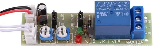Módulo de interruptor de tiempos ajustables DC 5V/12V/24V Retraso de encendido/apagado temporizador de retardo Módulo de interruptor 6 tipos de