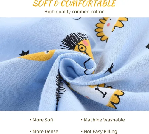 Miniatura 4 de Mud Kingdom Conjunto de pijamas de verano para niños y niñas, con botones, divertidos dibujos animados