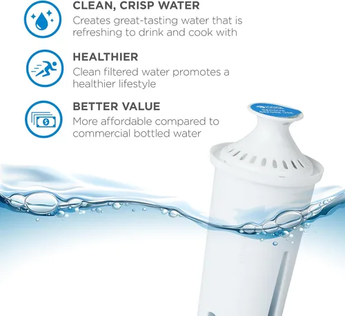 Miniatura 5 de Reemplazos de filtro Brita Commercial Cool, filtros de agua de repuesto para jarra Brita estándar, dura hasta 60 galones, Certificado NSF, CCWFB6
