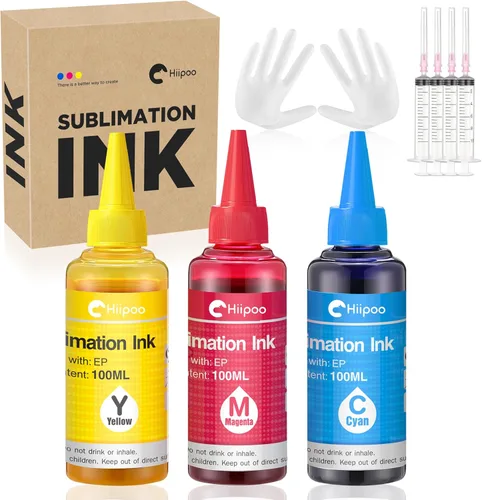 Miniatura 9 de Hiipoo Botellas rellenas de tinta de sublimación con cinta térmica para ET2400 XP4105 XP4100 ET2720 ET2760 ET2750 ET4800 ET-2800 ET-2803 ET-2850