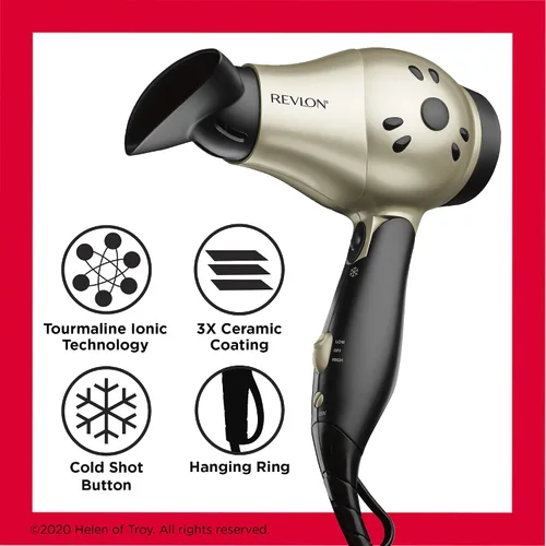 Miniatura 10 de REVLON 1875W Secador de pelo compacto con mango plegable Ideal para viajes